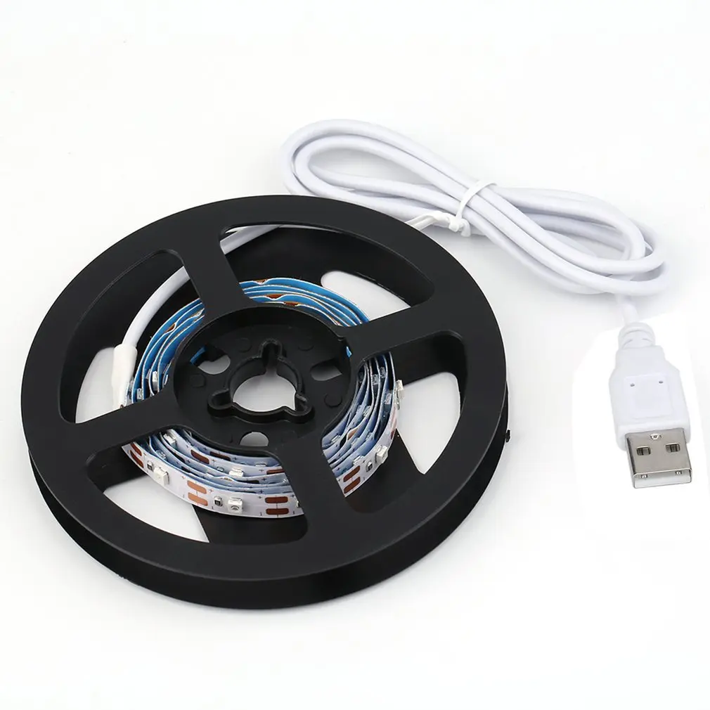 USB LED Strip Lights SMD3528 100CM Non Waterproof LED Tape Lamps Holiday Decoration Lights Background Lighting Home Decoration