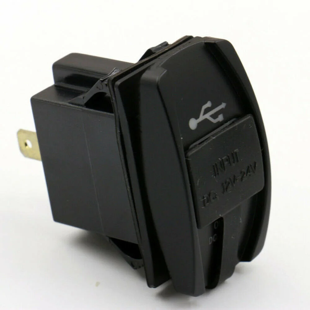 

Inner Charger Socket Black Dual USB Port Red LED Indicator Faster charging