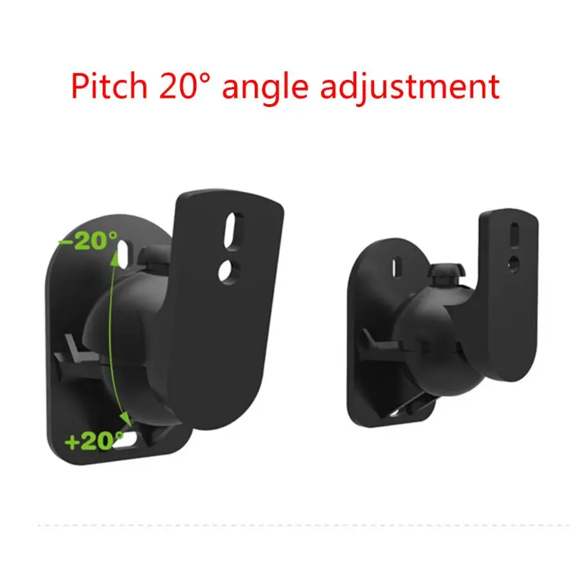 

1Set Universal Satellite Speaker Wall Mount Bracket Ceiling Stand Clamp with Adjustable Swivel and Tilt Angle Rotation for Sony