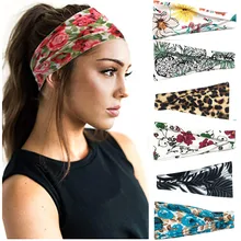 Унисекс широкая спортивная повязка для йоги головная повязка головная эластичная повязка повязки для волос