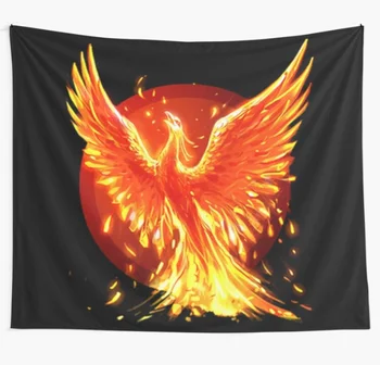 

Phoenix Tapestry Boho Mandala Tapestries Witchcraft Hippie Living Room Dorm Wall Hanging Blanket Home Decor