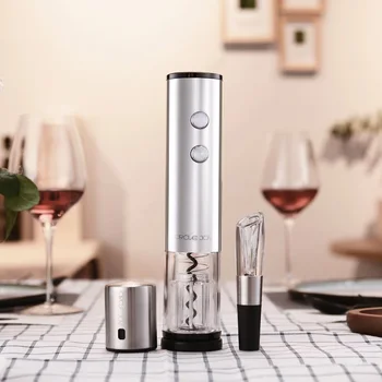 

Oringnal Xiaomi Circle Joy Stainless Steel Electric Wine CorkscrewFoil Cutter Base Cork Grape Wine Corkscrew 4-in-1 Gift Box Set
