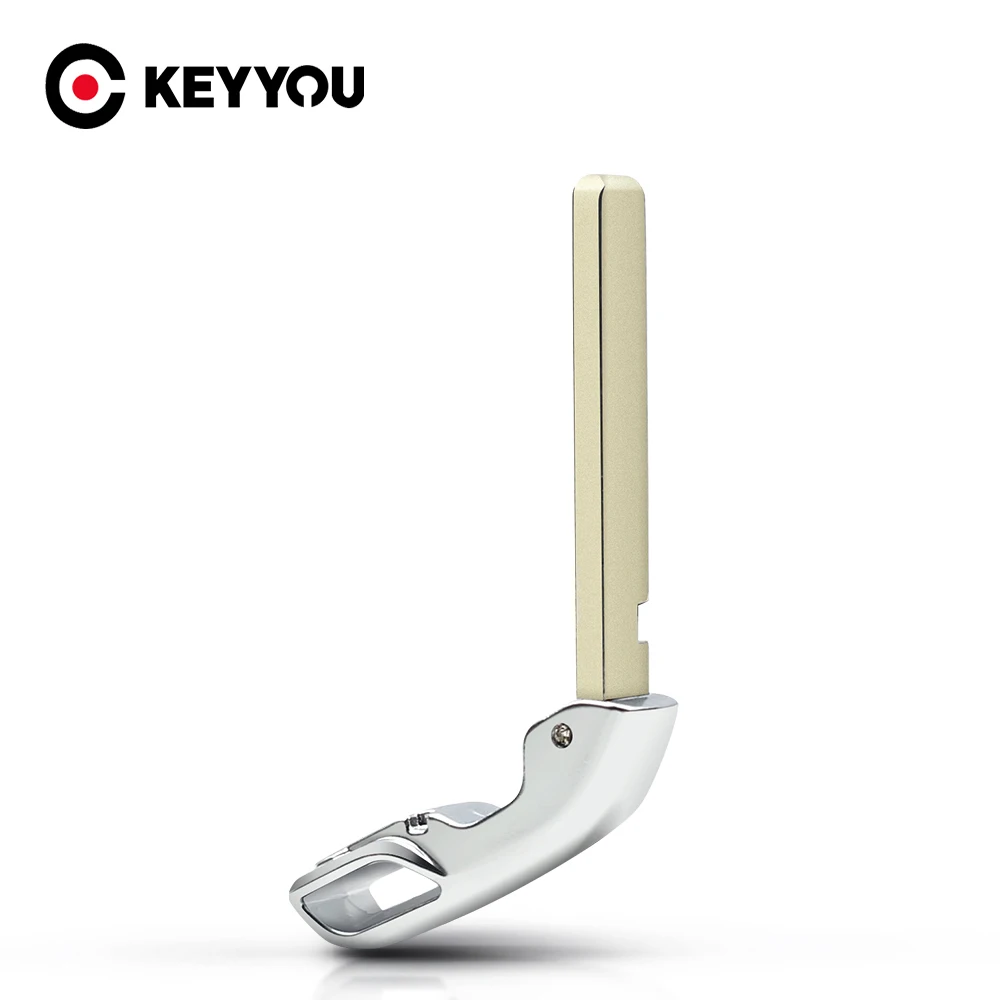 

KEYYOU10PCS Car Key Blade Emergency Replacement For Cadillac CTS DTS CT5 Spare Remote Key Uncut Blade
