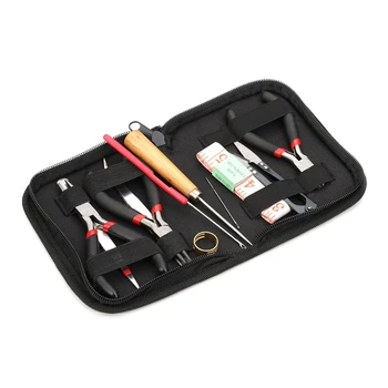 

12 Pcs/Set Jewelry Making Tool Bead Needle Pliers Scissor Tweezer Craft Kit Hand 19QC