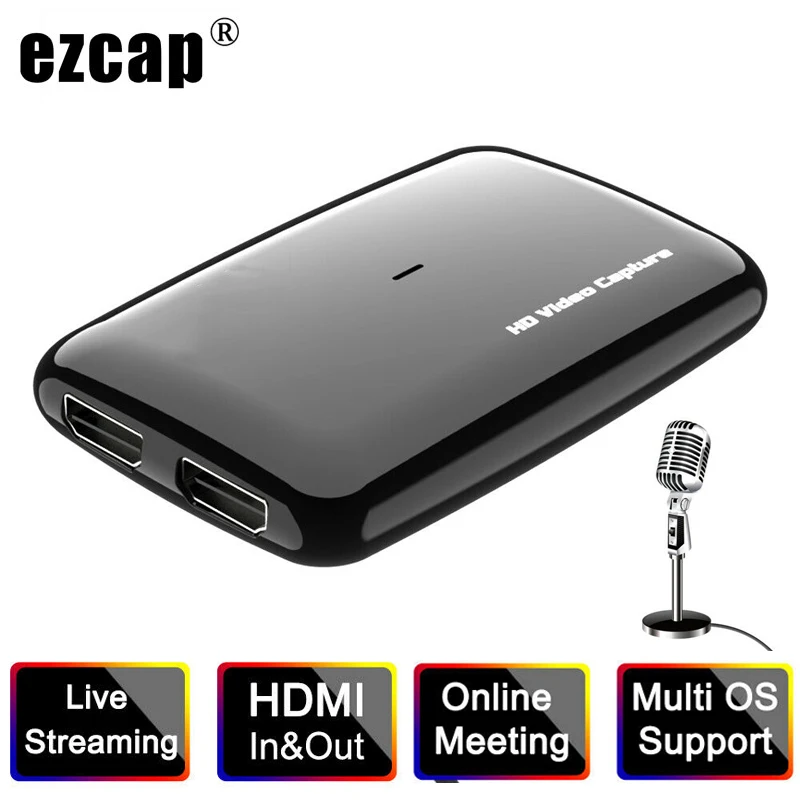 EZCAP301 4K 1080P 60FPS HD HDMI USB 3,0 карта видеозахвата захват для xbox PS3 PS4 ТВ программы медицинская запись прямая трансляция