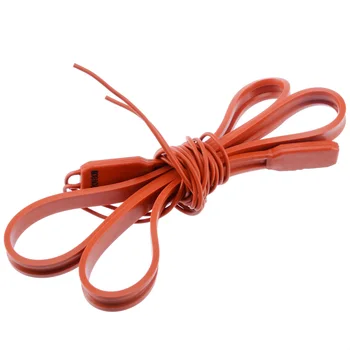 

80W 220V Silicone Heater Belt Rubber Heat Strip for 3D Printer Oil Tank Wine Beer Spirit Fermentation Pail 1.5cm Length
