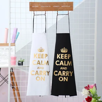 

Apron Fashion Gilding Printing Pinafore Kitchen Tools Kitchen Supplies Lovers Gifts Presents Anti Oil Waterproof Funny Apron