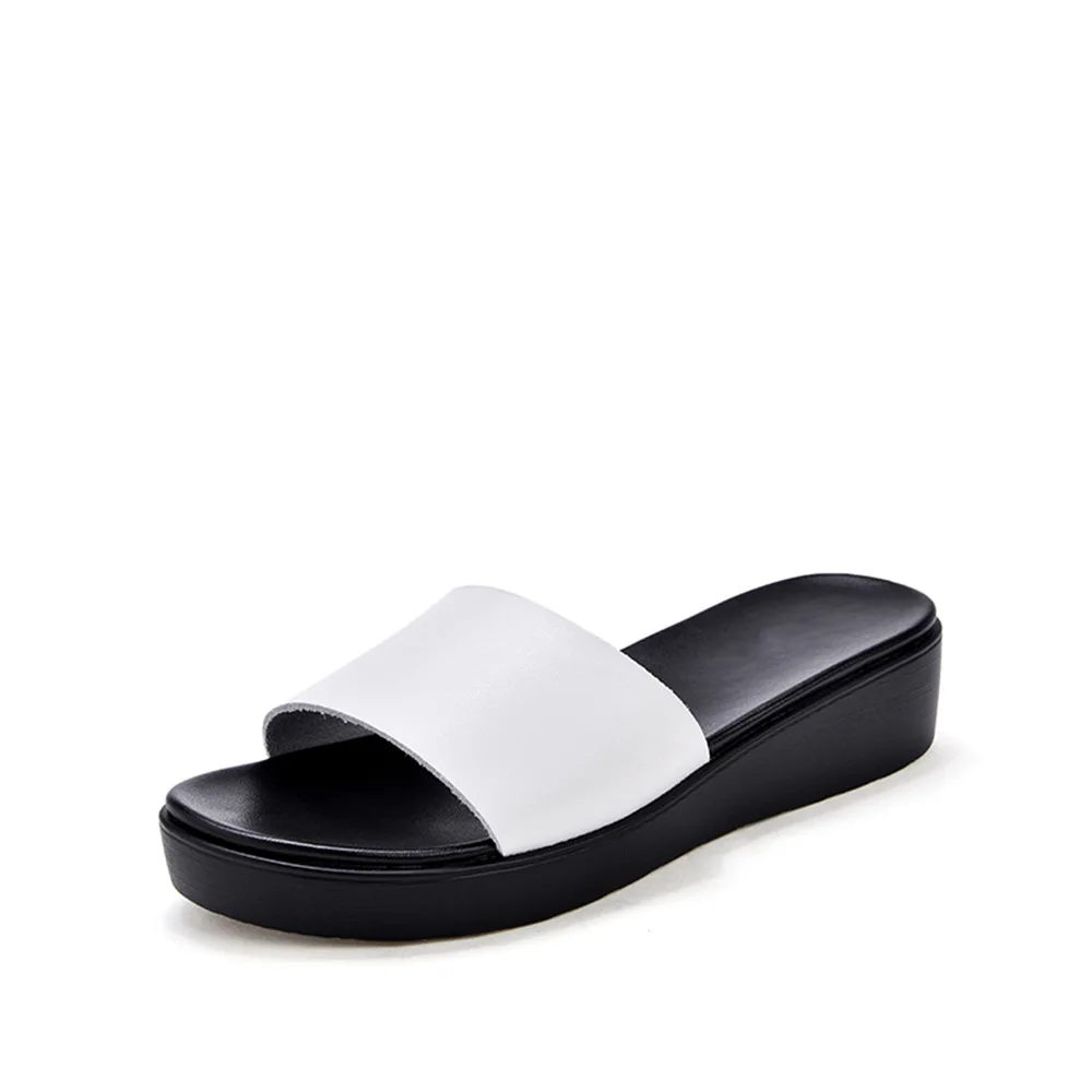 

Women's Sandals Large Size 41 Yards Summer Day Breathable Slipper-Style Leather Wish