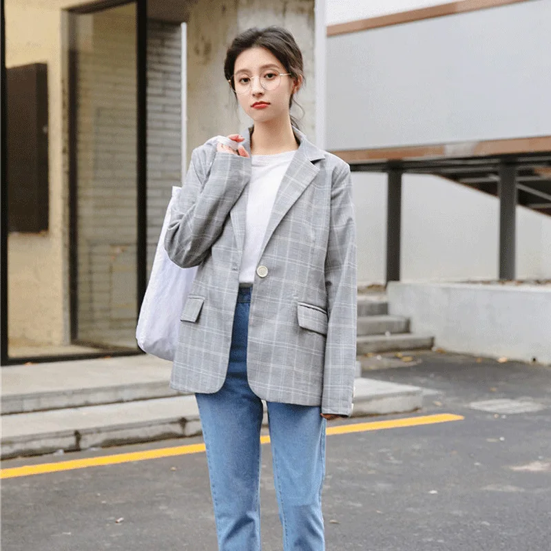 

Summer New Style Breathable Coat CHIC Pattern Small Loose-Fit Online Celebrity Women's Korean-style Suit Quality Spring Conventi
