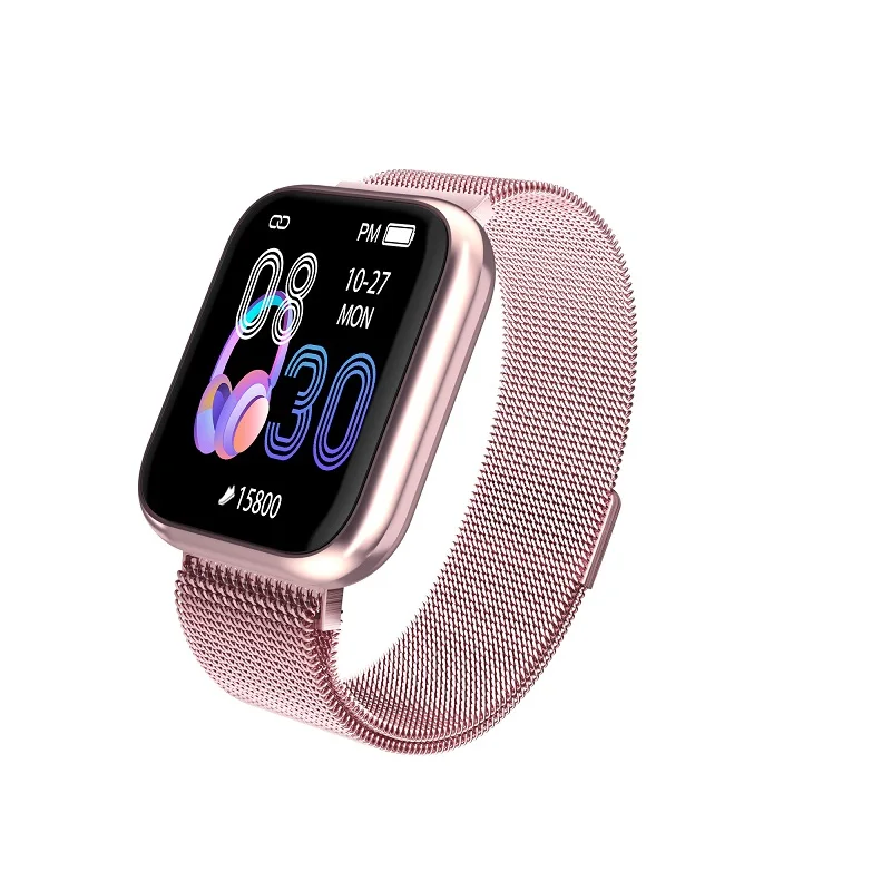 Steel Strap Pink LEMFO Новые водонепроницаемые Смарт-часы 4 сердечного ритма кровяное давление кровяное кислородное напоминание мониторинг сна для Apple Android - Цвет: Steel Strap Pink