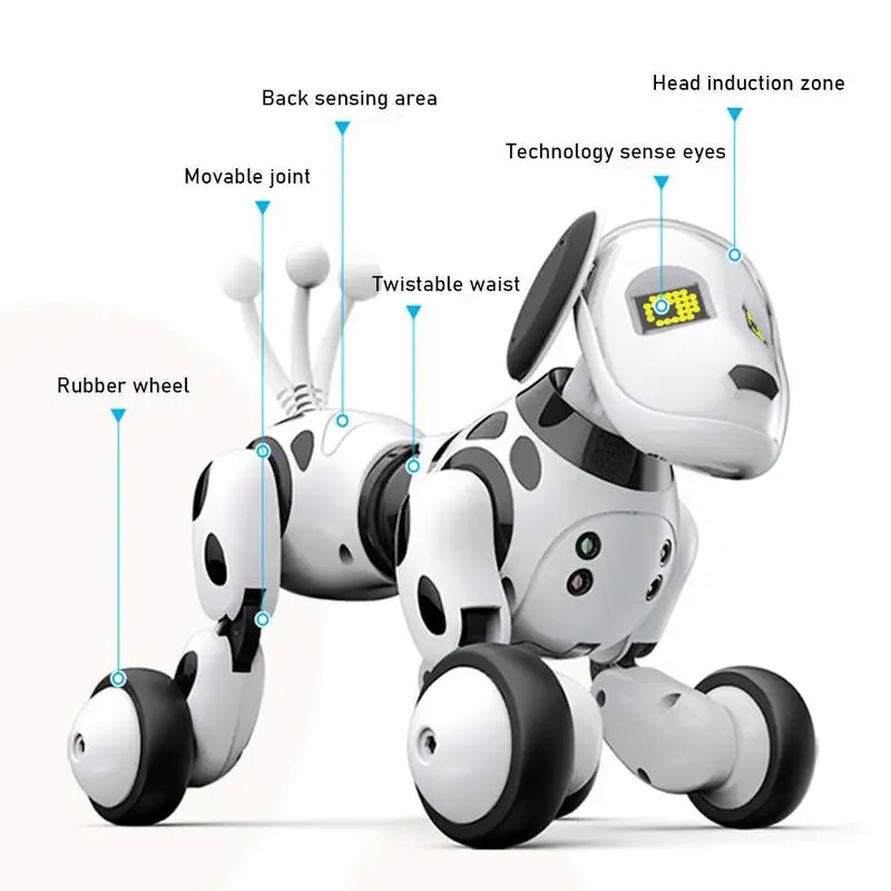 New Interaction Smart Robot Dog 2.4g Wireless Remote Control Intelligent Talking Dancing Robot Dog Toy Electronic Pet Kid Gift