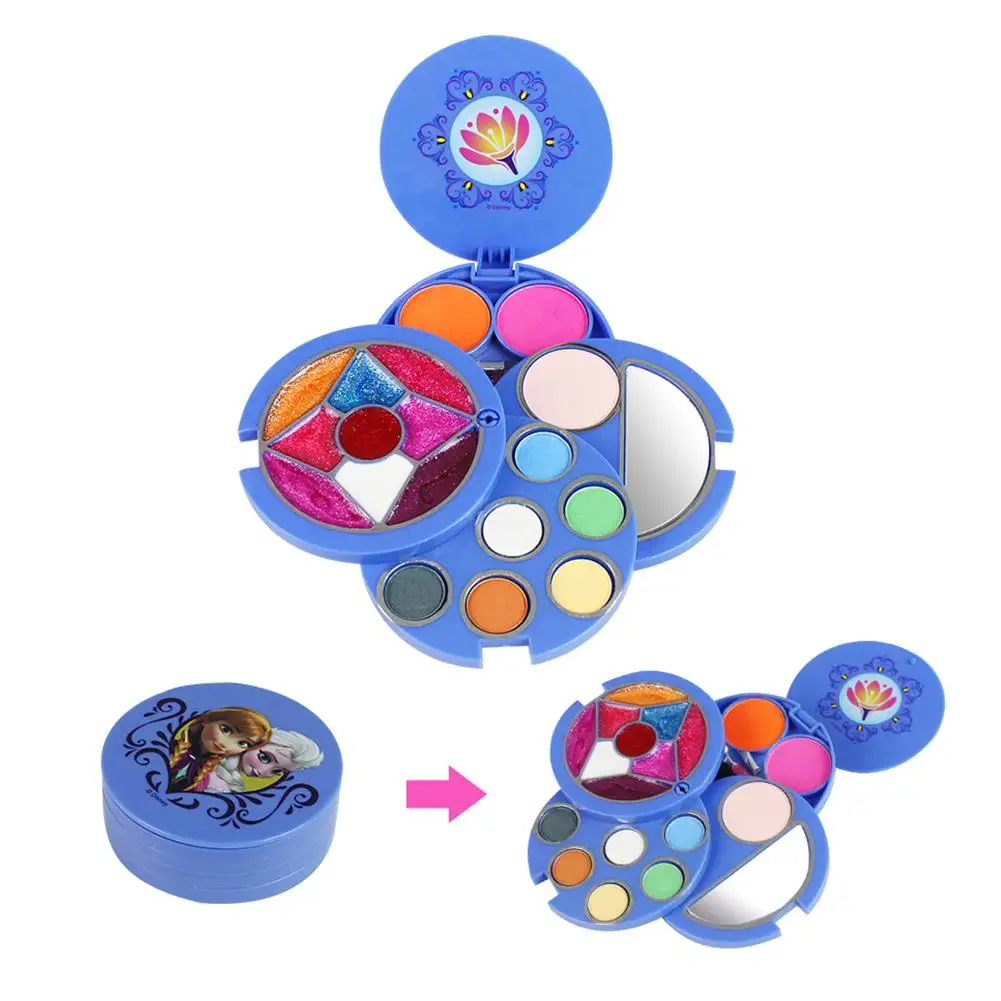 Для Disneyes вращающийся макияж Cubeing shape Box Детские косметические игрушки безопасные нетоксичные водорастворимые формула моющиеся для удаления