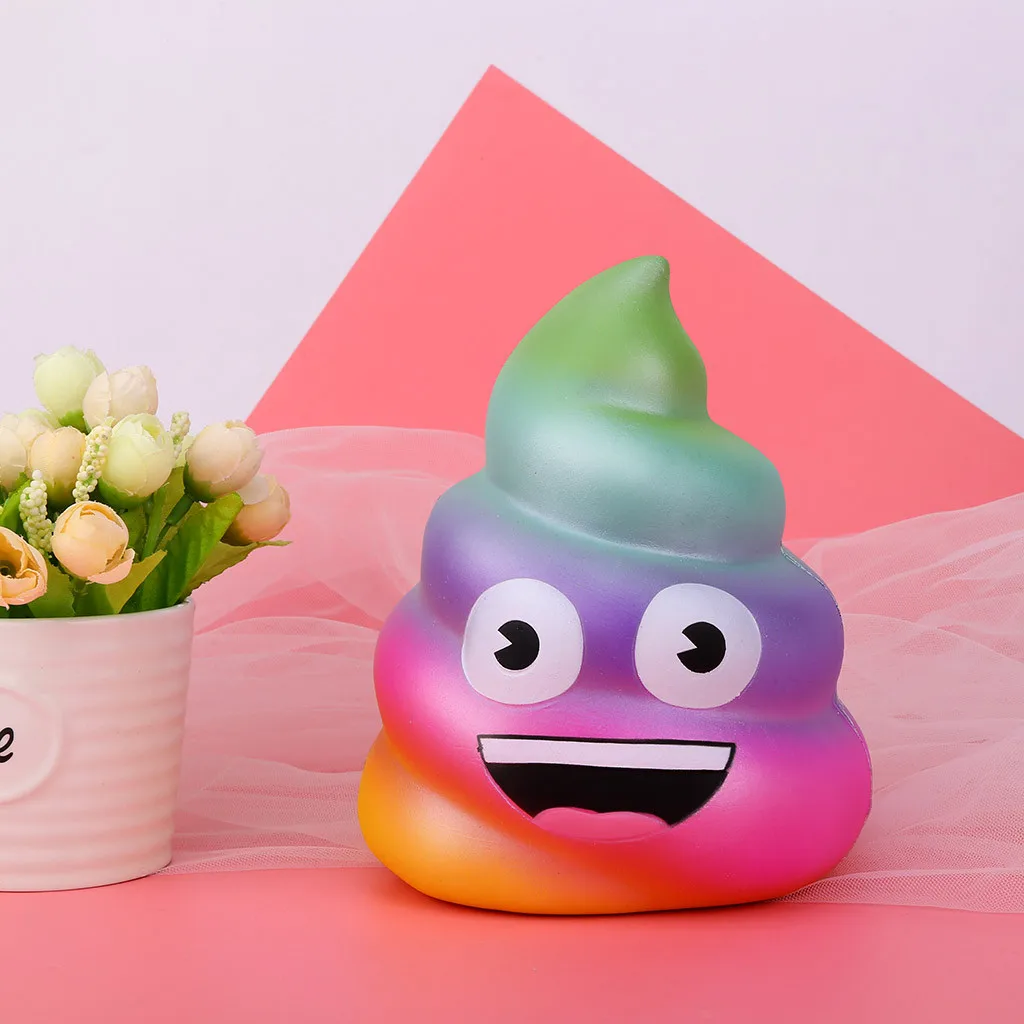 A Игрушки для снятия стресса милые сжимаемые игрушки мягкие и милые Jumbo Poo супер медленно поднимающийся крем ароматизированный стресс W806 - Цвет: A