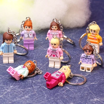 

Cartoon Buzz Building Block Bracelet Super Hero Toy Bangles Kids Bricking Keychain Keyring Keyholder For Kids Gift Girl Jewelry