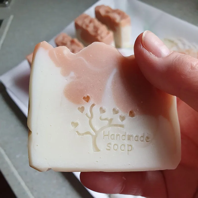 Handmade Beer Soap Stamp Wheat Pattern Clear DIY Natural Organic Acrylic  Chapter Beer Cup Soap Making