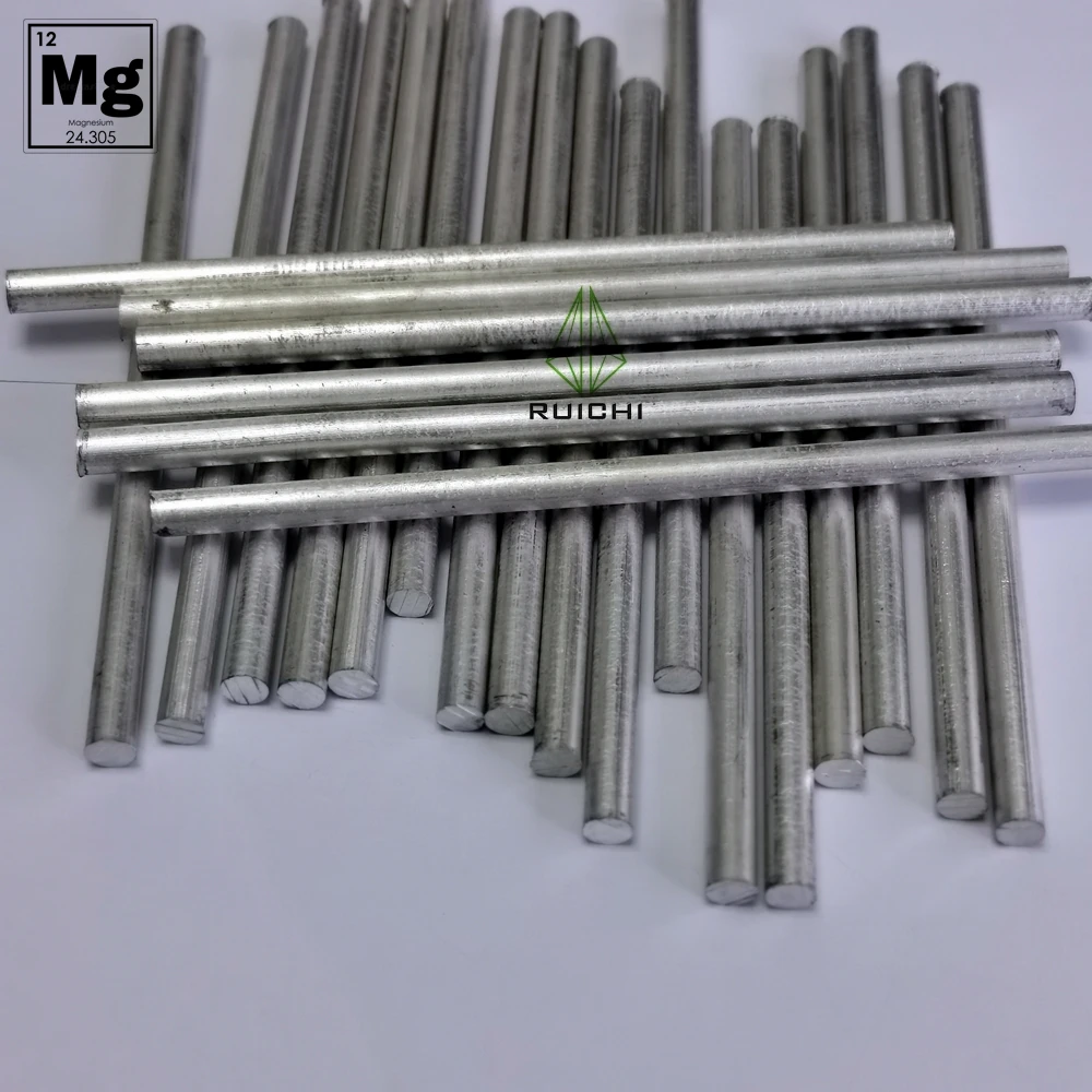 Welding Rods Carbon Arc Rods Titanium Rod 10pcs Magnesium Metals Sticks Rods 99.95% Pure 7mm Dia X 152mm Length