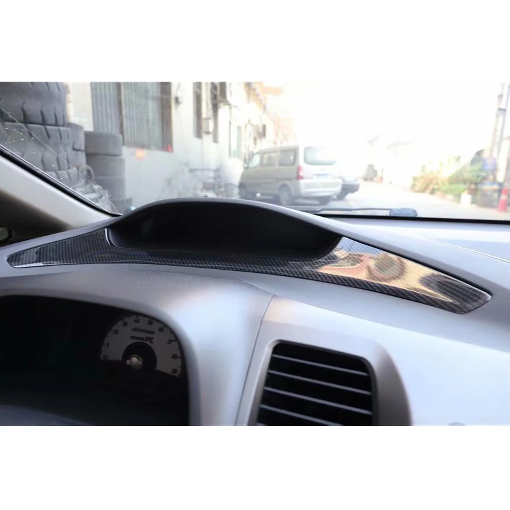 Car Dashbaord Autometer Speedometer Decoration Strip Cover Sticker For Honda Civic 8th 2004-2009 Interior Car Accessory Car Dashbaord Autometer Speedometer Decoration Strip Cover Sticker For Honda Civic 8th 2004-2009 Interior Car Accessory