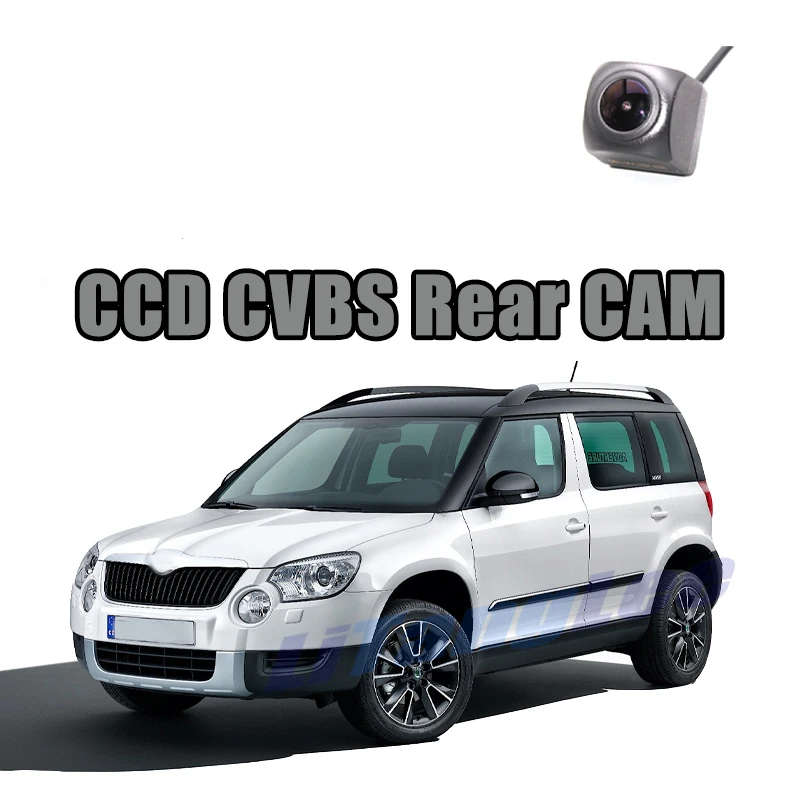 

Автомобильная камера заднего вида CCD CVBS 720P для Skoda Yeti 5L 2009 ~ 2017, реверсивное ночное видение, водонепроницаемая парковочная резервная камера