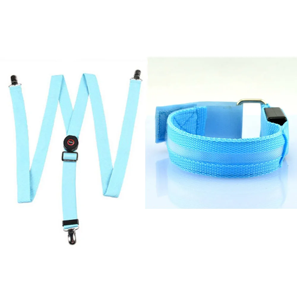 Kaufen Einstellbare Led hosenträger Blinklicht Strumpf Armband Arm Gürtel Band Leuchten Armband Für Outdoor Nacht Radfahren Laufen Reiten