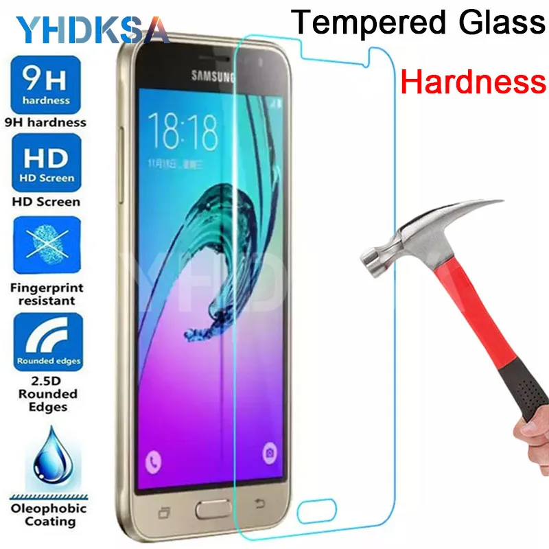 9H Screen Protector Glass on For Samsung Galaxy J3 J5 J7 J2 J8 J4 J6 Plus Tempered Glass Protective Film