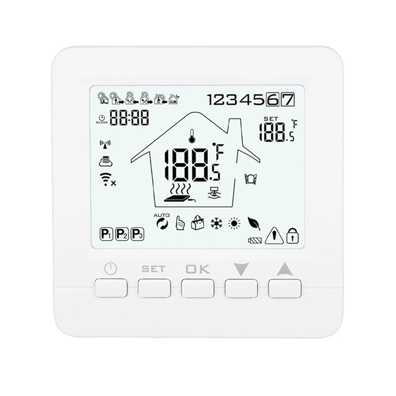 

16A08-5BB-WIFI Intelligent Thermostat Electric Heating Wireless Thermostat