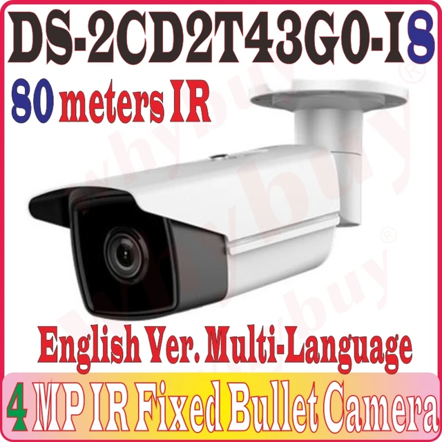 DS-2CD2T43G0-I8 hỗ trợ PoE 802.3af giúp đi dây gọn và cấp nguồn qua mạng