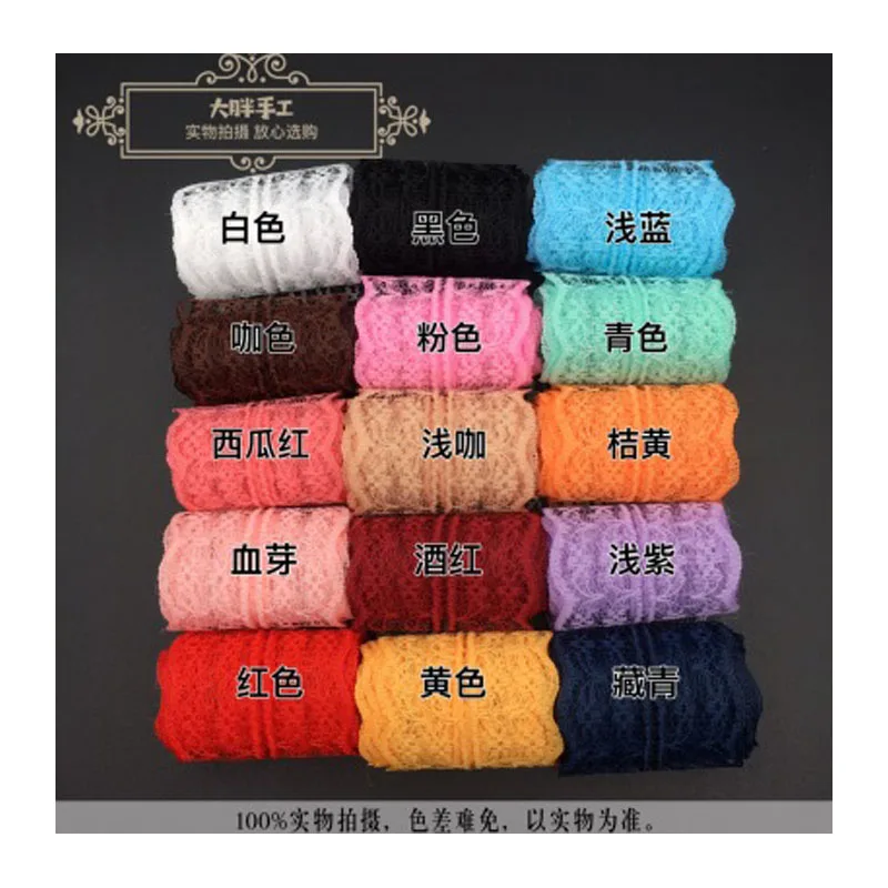 10/yard 4cm Lace without Hair Accessories DIY Children Bow | Дом и сад