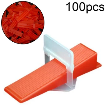 

100PCS Wedges Tile Tiling Flat Carrelage Tile Leveling System Wall Tile Flooring Spacer Gasket Leveler Locator Spacers Plier