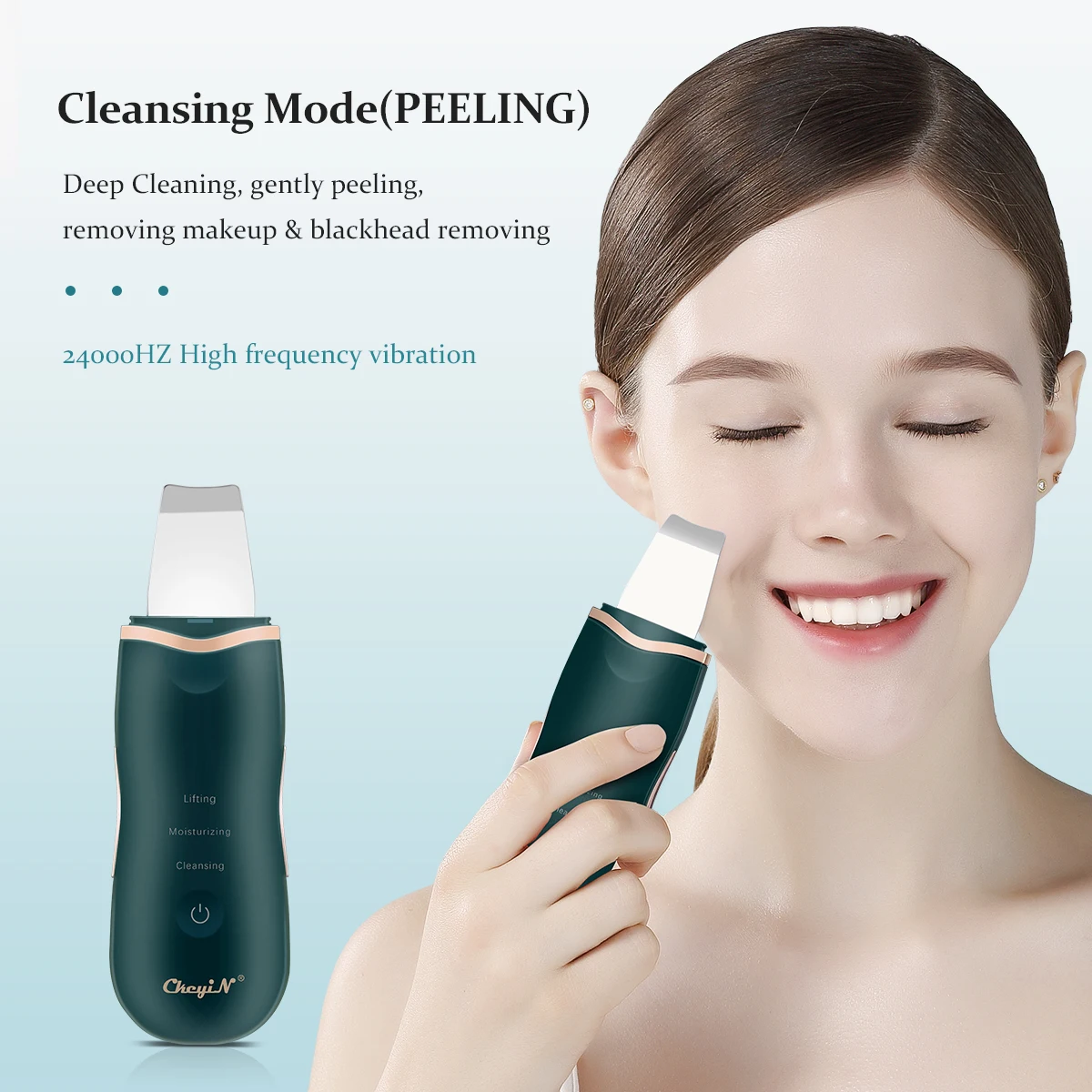 Profesjonalne ultradźwiękowe urządzenie do peelingu twarzy Ion głębokie oczyszczanie twarzy Peeling łopata złuszczające urządzenie do pielęgnacji skóry urządzenie kosmetyczne 4 Profesjonalne ultradźwiękowe urządzenie do peelingu twarzy Ion głębokie oczyszczanie twarzy Peeling łopata złuszczające urządzenie do pielęgnacji skóry urządzenie kosmetyczne 4