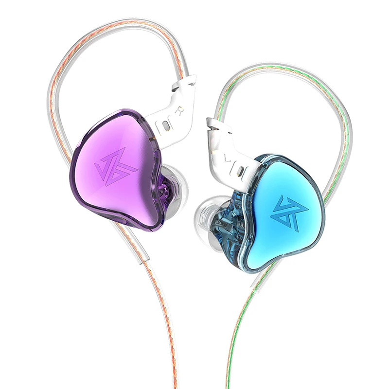 Edc Fones de Ouvido Dinâmico Alta Fidelidade Graves Fones no Monitor Esporte com Cancelamento Ruído Headse kz - Image 3