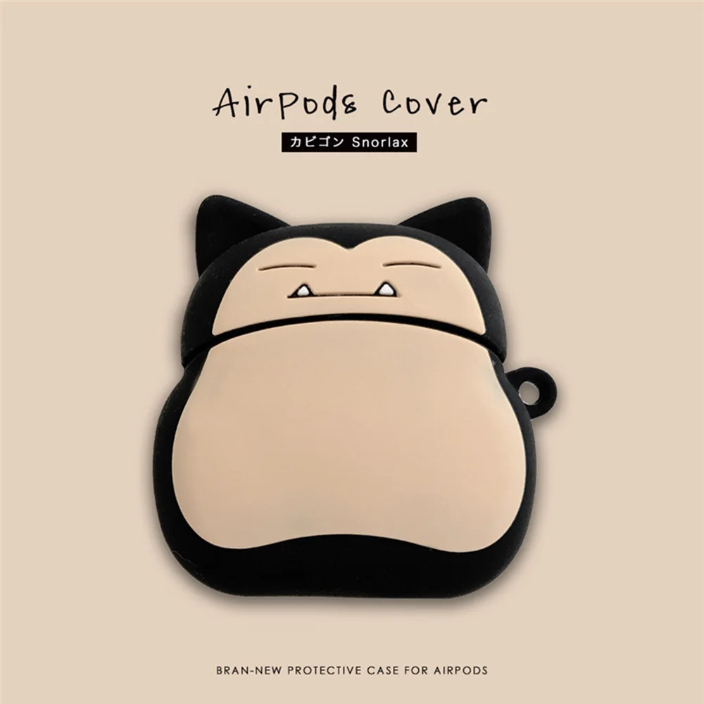 Для Apple Airpods 1 2 3 чехол для наушников с милым рисунком Snorlax Kabigon Bear чехол для наушников для Airpods Pro Чехол