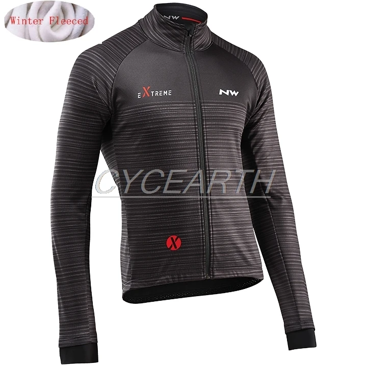 Fleece jersey Стиль! Northwave мужские куртки для велоспорта NW Зимняя Теплая Флисовая Джерси для велоспорта теплая одежда для велоспорта - Цвет: Fleece jersey