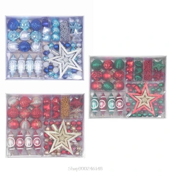 

1 Box Christmas Balls Star Set Shatterproof Hanging Xmas Tree Ornaments Wedding Party Home Decoration S29 20 Dropship