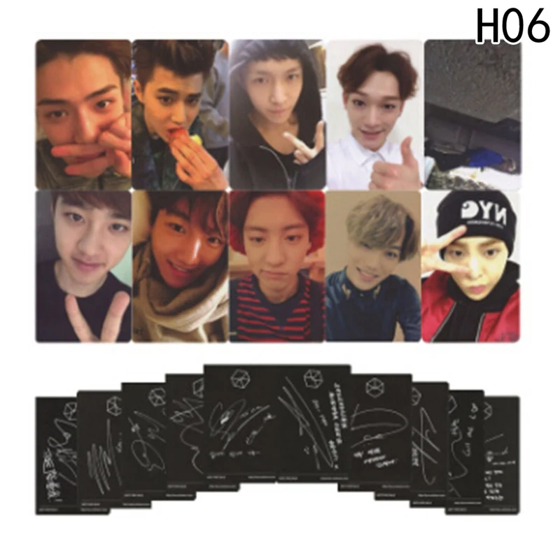 6 Youpop KPOP EXO K M Точная LOTTO Plant 3 EX'ACT альбом самодельные бумажные карты k-pop подписи LOMO фото карта Фотокарта - Цвет: 6