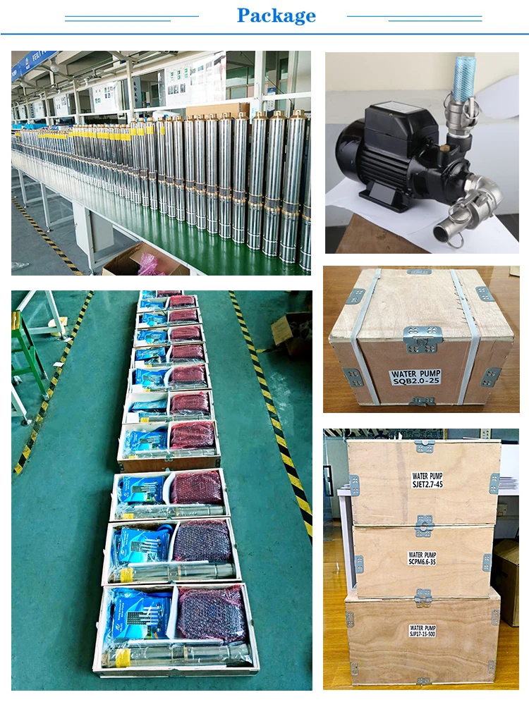 100m max head submersible solar pump 1.8m3/h solar water well pumps solar water pumping system for deep well