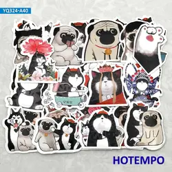 Pegatinas bonitas de dibujos animados para diario, minipegatinas para álbum de recortes, papelería, teléfono móvil, portátil, Q, Anime, 40 Uds.