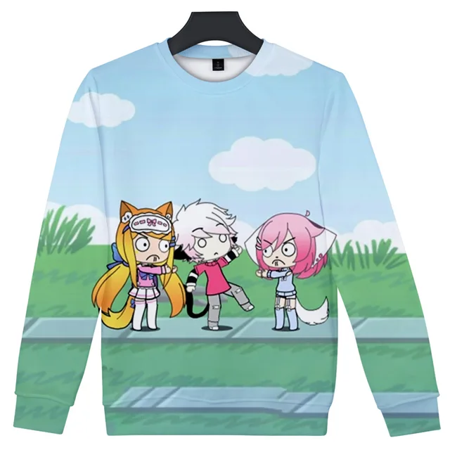 2020 Gacha Life 3d Printed Hip Pop O-neck Sweatshirt Harajuku Cute