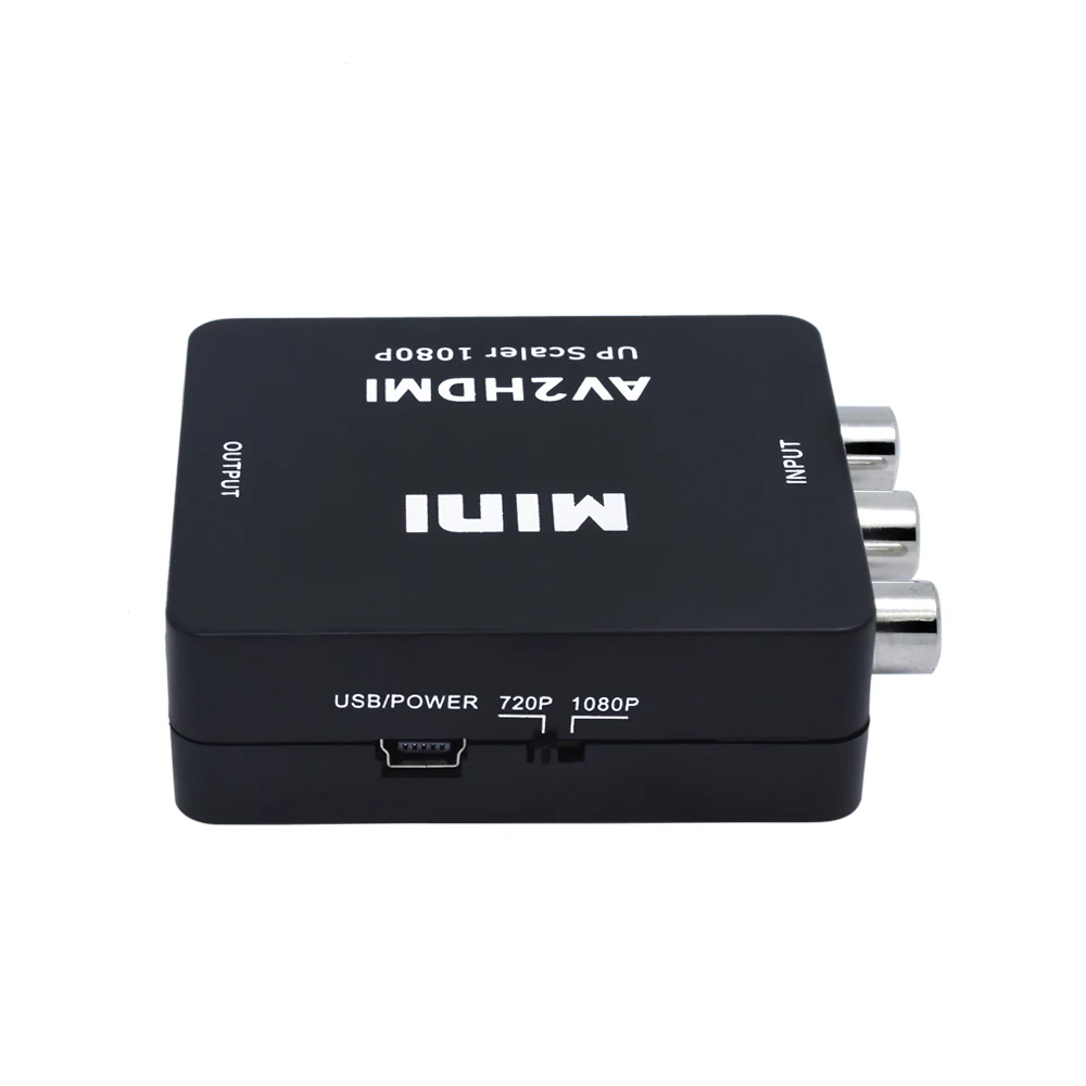 TISHRIC Мини AV в HDMI видео конвертер коробка AV2HDMI RCA AV HDMI CVBS в HDMI адаптер HD 1080P для HDTV PS3 PS4 PC Xbox проектор