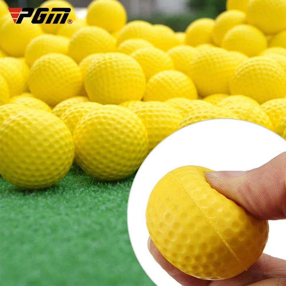 10Pcs Yellow PU Foam Golf Balls Sponge Elastic Indoor Outdoor Practice