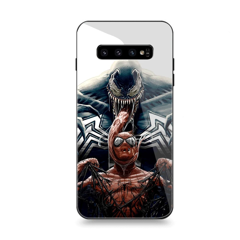 Мобильный чехол для телефона Стекло для samsung A10 A20 A30 A40 A50 A60 A70 S7 край S8 Plus Note 8 9 S10 крышка Venom Hyun