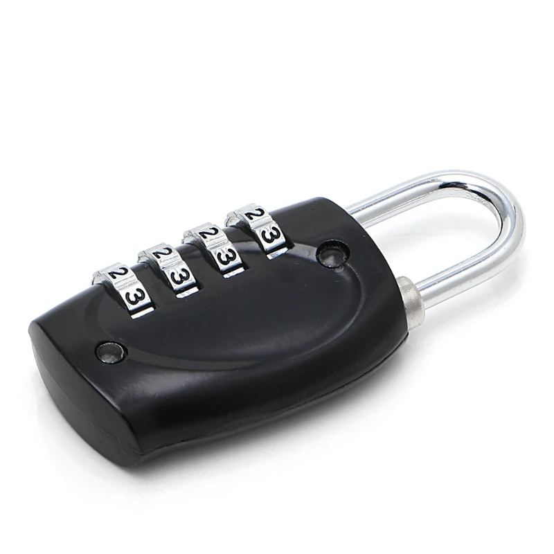 

4 Dial Digit Combination Suitcase Luggage Metal Code Password Lock Padlock With a steel shackle for lockers, luggage, toolboxes