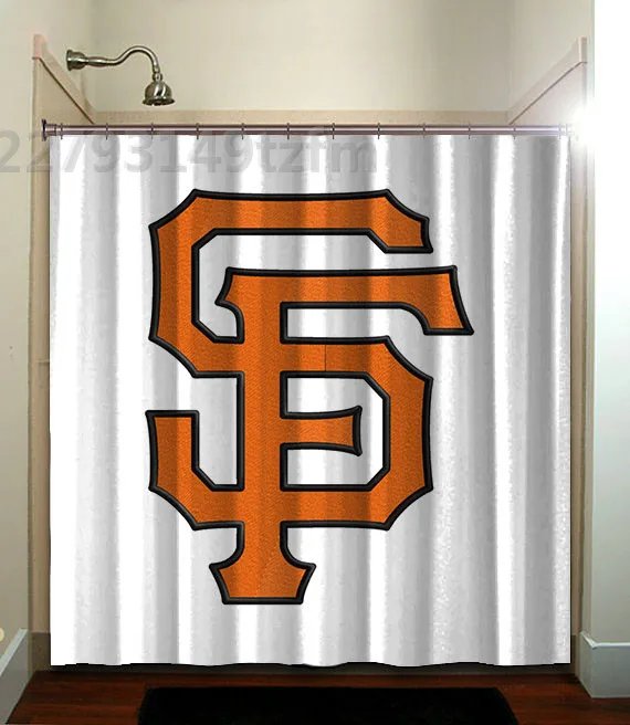 Водостойкая занавеска для душа s San Francisco Giants занавеска для душа s принт полиэстер ткань занавеска для ванной комнаты с 12 крючками - Цвет: photo color