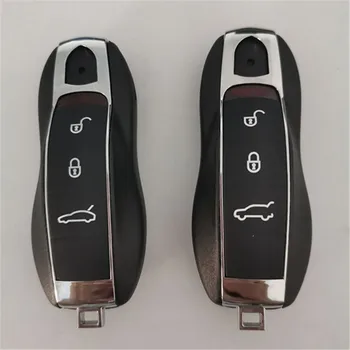 

DAKATU 3 Buttons Smart Keyless Entry Remote Key Case Shell for Porsche Panamera macan cayenne Replacement smart key shell