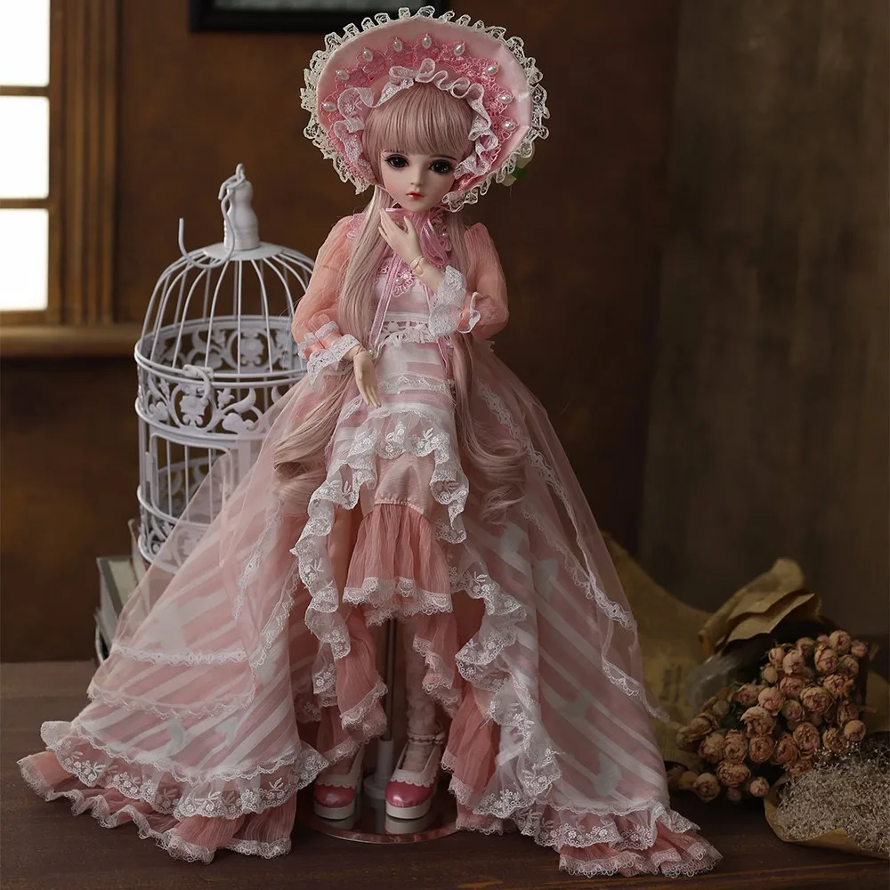 BJD 1/3 куклы для девочек с одеждой парики обувь макияж 100% ручной работы игрушки
