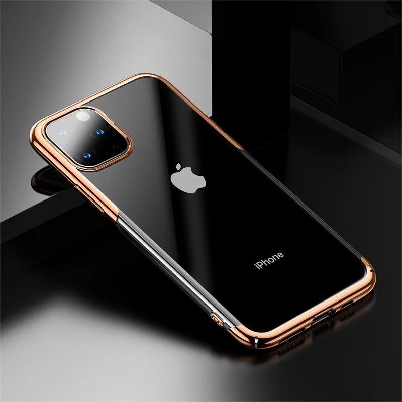 Gold Baseus Роскошный чехол для телефона для iPhone X Capinhas ультра тонкий жесткий PC задняя крышка цветной чехол для iPhone X для iPhone 11 Pro Max чехол - Цвет: Gold