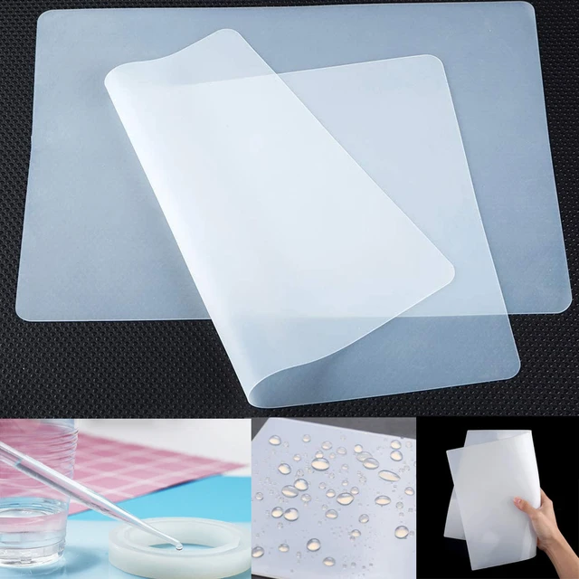 Transparent Silicone Pad Clear Mat Resin Pad Non-Slip Heat Resistant  Reusable Sticky Plate For UV