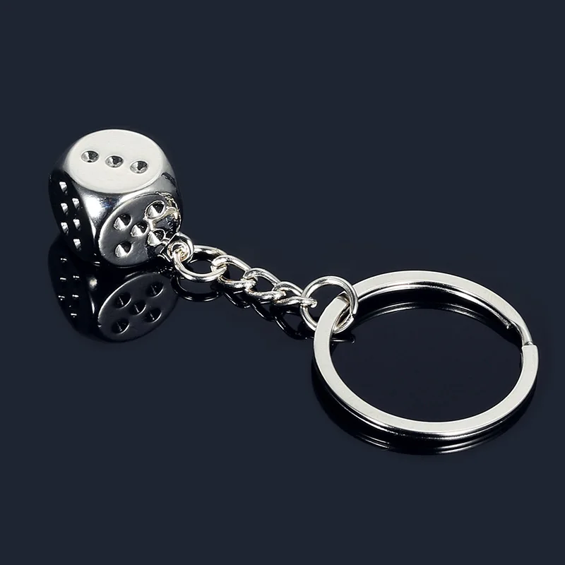 Креативный металлический личность кости брелок для ключей брелок Для мужчин Для женщин ключ держатель для ключей авто брелок подарки аксессуары