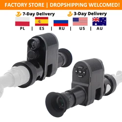 Night Vision Scope Hunting Camera System With DVR Internal LCD Display and Integrated 850nm Laser IR Flashlight Tacticle