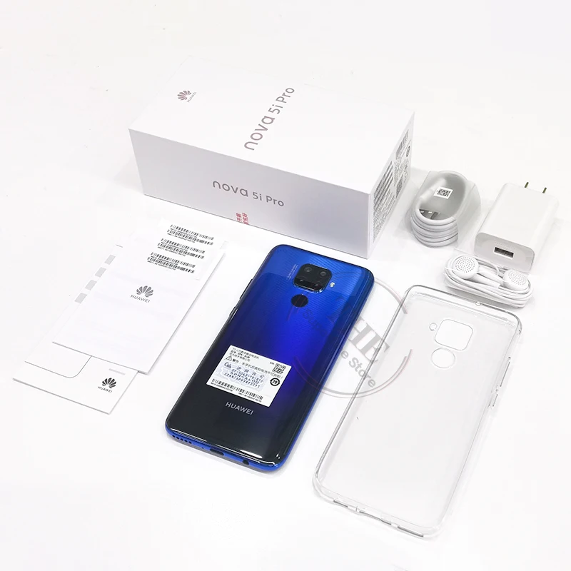 Цена Huawei Nova 5i Pro Global rom Поддержка Google play 6,26 дюймов полный экран 8 Гб 128 ГБ Kirin 810 Octa Core 48MP Quad camera Smartphon