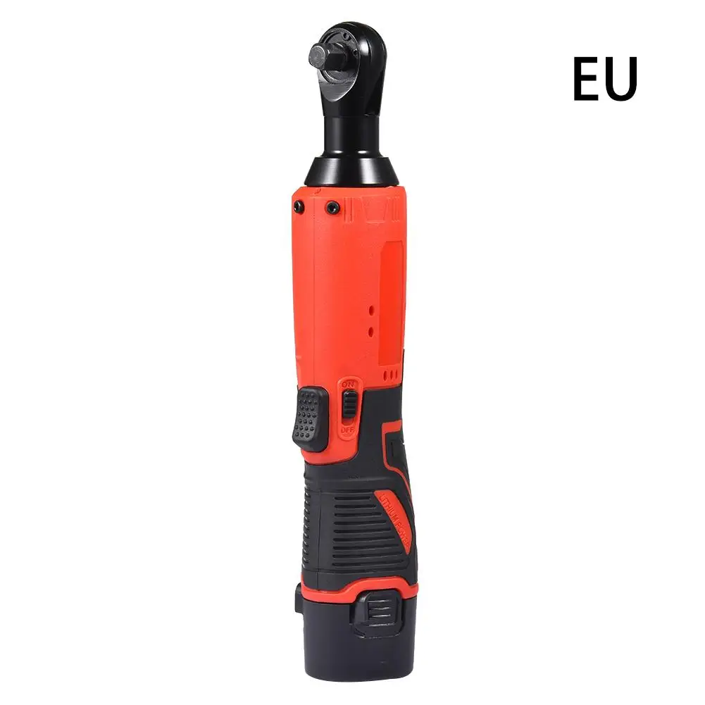 Новейший микро-usb адаптер 3/8 ''электрический ключ с трещоткой с двумя Перезаряжаемые литий-ионный Батарея комплект аккумуляторная 12V с розетки инструмент Мощность инструменты - Цвет: EU